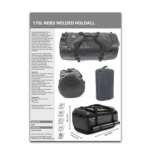 170L NDB5 Welded Holdall Datasheet
